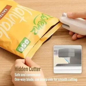 Sealer NEW Rechargeable Mini Heat Sealer Keep Snacks Fresh