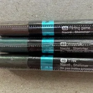 Sephora Lot 3 Colorful Contour Eye Pencils Flirting Game 15 TRex 46 Waterfall 47