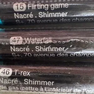 Sephora Lot 3 Colorful Contour Eye Pencils Flirting Game 15 TRex 46 Waterfall 47