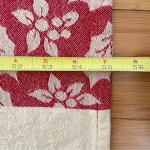 Set Of 2 Cotton Christmas Tablecloths Red Green White Holly Checks Rectangular