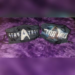 Set Of 2 Star Trek Face Masks *NEW*