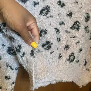 Shaggy Leopard Sweater Top
