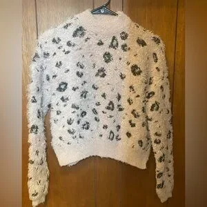 Shaggy Leopard Sweater Top