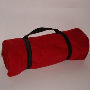 SHARP ELECTRONICS RED EMBOSSED THROW BLANKET NEW