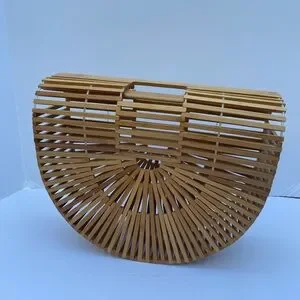 Sheike Bamboo Safari Clutch Bag Brown