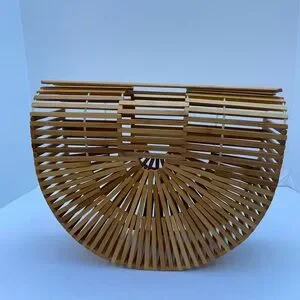 Sheike Bamboo Safari Clutch Bag Brown