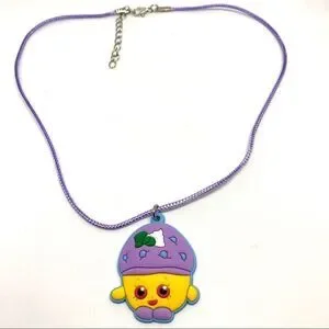 Shopkin Soft PVC Waxed Cord Kid’s Necklace (W2)