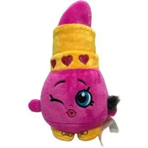 Shopkins Lippy Lips Suzie Sundae Plush Lot Set Of 2 Toys Ice Cream Pink Lipstick