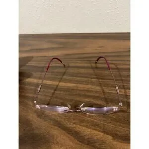 Silhouette Eyeglasses Frames 5227 40 6053 Purple Round Rimless 17-135 Hard Case