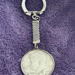 Silver Coin Key Holder