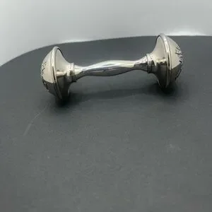 Silver Dumbbell Cufflinks