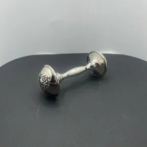 Silver Dumbbell Cufflinks