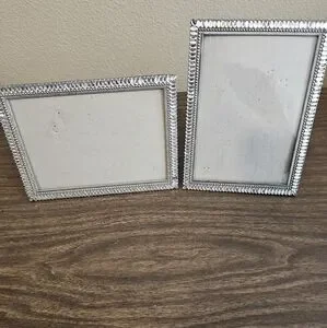 Silver Photo Frames Set (2)