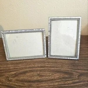 Silver Photo Frames Set (2)