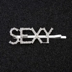Silver Sexy Rhinestone Hair Pin Accessory