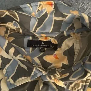 Simply Southern Men’s Performance Floral Golf Polo Size 2XL