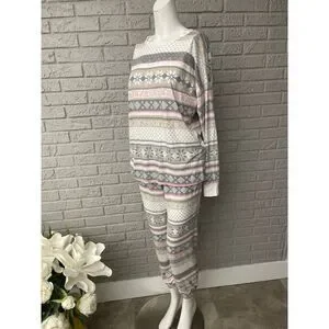 Simply Vera Multicolored Soft 2 Pcs Pajama Set Size S