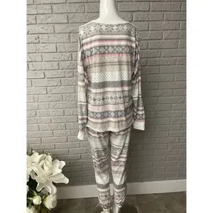 Simply Vera Multicolored Soft 2 Pcs Pajama Set Size S