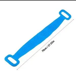 Single Pack Silicone Body Scrubber Bathroom Bathe Back Rub Scrub Brush