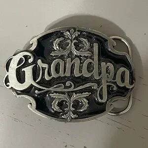 Siskiyou/Grandpa Belt Buckle/fathersday/grandparents Day/solid Belt Buckle