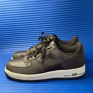 Size 11- Nike Air Force 1 Low 07 Microstripe Brown White 315122-202 RARE 2010