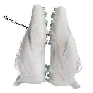 Size 13 Nike Alpha Huarache 8 Pro Lacrosse‎ White Silver CW4439-100 NEW Men's