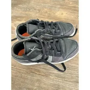 Size 5.5Y - Jordan 1 Low Inside Out Black Gray