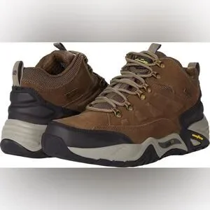Skechers Men's Arch Fit Recon Romar Hiking Shoes in Khaki Size 11 Wide & regular