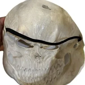 SKELETON ADULT MASK HALLOWEEN COSTUME SCARY SKULL FACE ZOMBIE WALKING DEAD TRICK