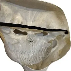 SKELETON ADULT MASK HALLOWEEN COSTUME SCARY SKULL FACE ZOMBIE WALKING DEAD TRICK