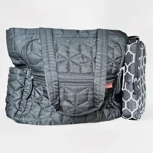Skip Hop Forma Diaper Tote Bag Black Lightweight Large Capacity Shoulder Nappy