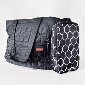 Skip Hop Forma Diaper Tote Bag Black Lightweight Large Capacity Shoulder Nappy