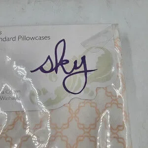 Sky Trellis Standard Pillowcases 20in X 28in Pastel Pink Geometric Design 2Pc