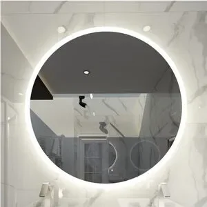 Sleek LED Vanity Mirror - White