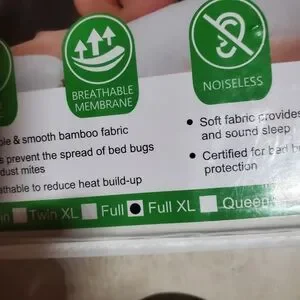 Sleep Solutions Springspirit Mattress Protector - Bamboo Jersey - Full XL