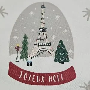 Snow Globe Christmas Round Tablecloth