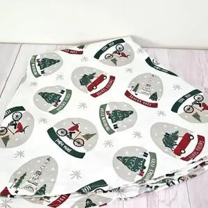 Snow Globe Christmas Round Tablecloth
