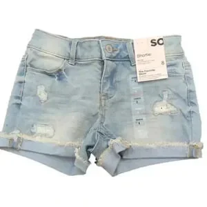 SO Mid rise shortie jean shorts