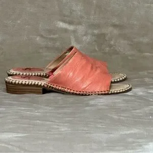 Sofft Nalanie Leather Pink Slide Sandals Size 7