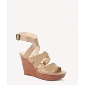 Sole Society Pippy Wedge Strappy Sandals 10