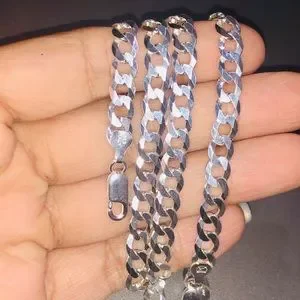 Solid Not Plated Cuban Link Chain & Bracelet Huge Black Friday Sale Best Gift