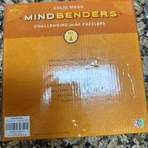 Solid Wood Mindbenders 3D Puzzles Mind Challenge Go Classic Game