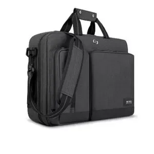Solo New York Duane 16" Hybrid Laptop Briefcase Bag - Gray & Black