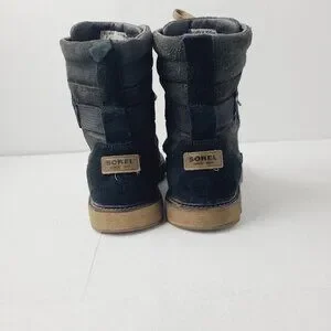 Sorel Men's Black Mukluk NM1926-010 Leather Mid-Top Ankle Snow Boot Size 10.5