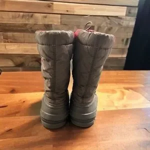 Sorel Youth Boots Size 1‎ Snow Winter Red Insulated Cinch Top
