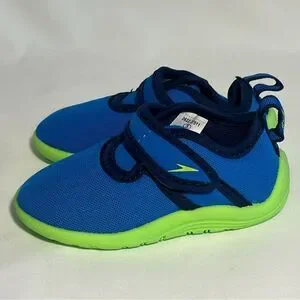Speedo Surfwalker Water Shoes Blue Lime Green Size Small