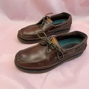 Sperry Dark Brown Leather Boat Shoes