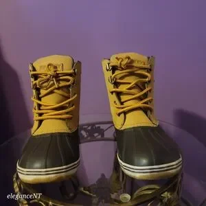 Sperry Little Boy's Bowline Tan Duck Boots Sz: 3M
