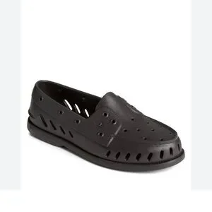Sperry Top Sider Mens Black Float Boat Shoes Ventilated MS9 Casual Outdoor WS11
