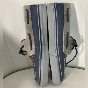 Sperry Top-Sider Mens Halyard 2-Eye Chambray STS18848 Bl Boat Shoes Size 11.5